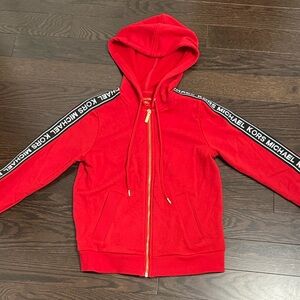 Michael Kors Vibrant Red Sweatshirt with Logo Detail